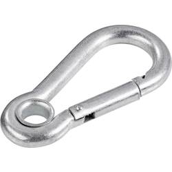 TOOLCRAFT 486772 Karabinerhaken mit Kausche 60 mm x 6 mm 1 St.