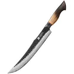 XinZuo - Damast Fleischmesser 25cm - X06 Mo Serie - hergestellt aus 67-lagigem Damaststahl