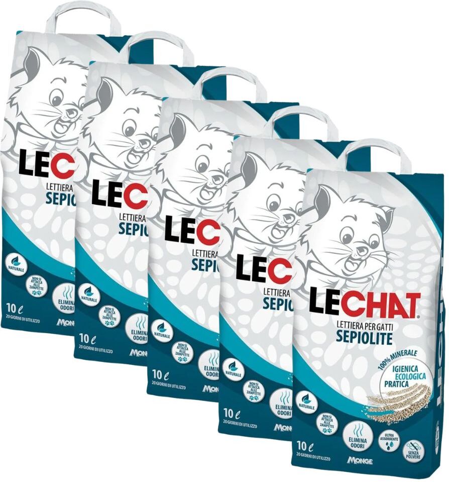 LE CHAT LeChat Lettiera per Gatti Sepiolite KIT 5X10L