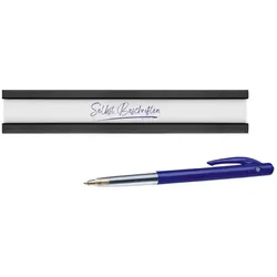 CombiCraft Magnetische Etikettenhalter 76x13 mm- Set von 5 für Effiziente Organisation