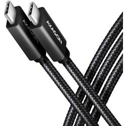 AXAGON USB-C® Kabel USB 3.2 Gen2x2 USB-C® Stecker 0.5 m Schwarz BUCM32-CM05AB