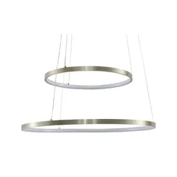 KHG LED-Pendelleuchte   , silber , Maße (cm): H: 150  Ø: 60