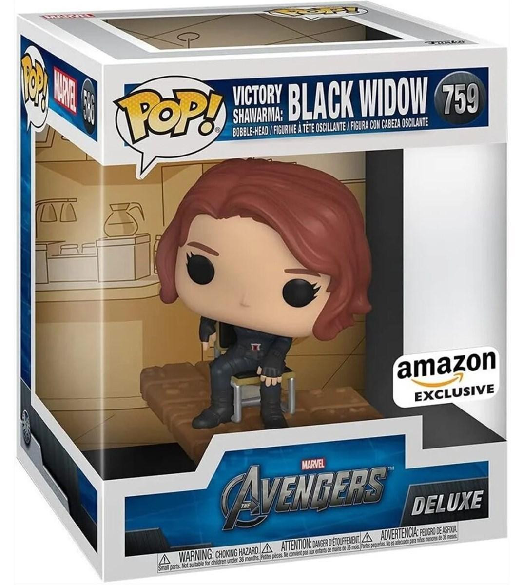 Funko Pop! Marvel Deluxe Avengers Zwarte Weduwe exclusieve figuur, Bruin