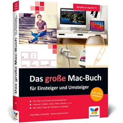 Das große Mac-Buch für Einsteiger und Umsteiger, Taschenbuch von Jörg Rieger Espindola,Markus Menschhorn, Vierfarben