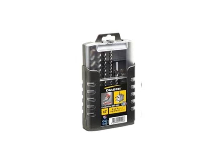 Diager FBA90010 Coffret de 7 forets béton SDS plus-DIAGER-1000U