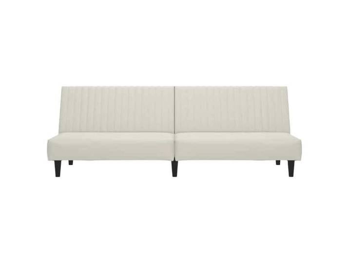 {Promotion January} Canapé-lit MODERNE Pour 2 personnes - fauteuil-lit - à 2 places - Convertible - crème velours &3_2465381