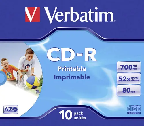 Verbatim 43325 CD-R 80 Rohling 700 MB 10 St. Jewelcase