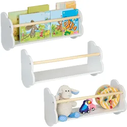 Relaxdays, Kinderregal, Bücherregal (50 x 18 x 24 cm)