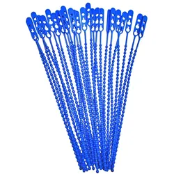 VEPATIM 500x Schnellbinder Blitzbinder Länge 190mm wiederverschließbar blau