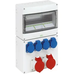 Spelsberg SPE STV 1224-S16 Steckdosenverteiler 250x400x122mm (Gehäuse), Elektronikzubehör + Gehäuse, Grau
