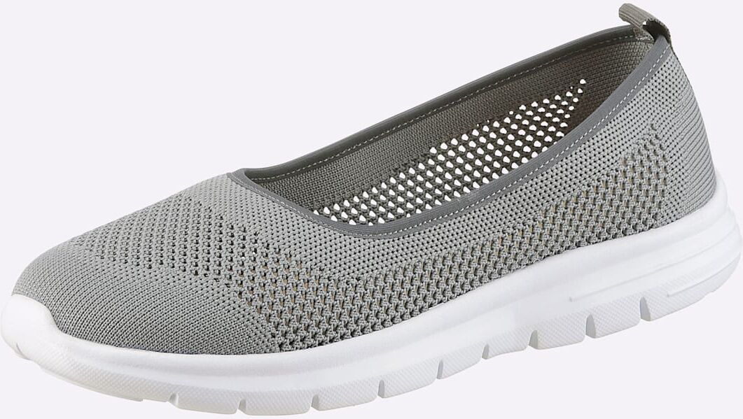 Ballerina ANDREA CONTI, Damen, Gr. 37, grau, Textil, Schuhe Ballerina grau 37