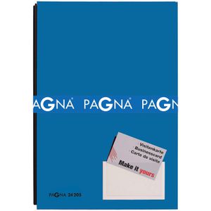 Pagna Unterschriftenmappe 24205-02, A4, 20 Fächer, Hartpappe mit Kunststoffbezug, blau
