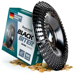 1x  Raspelscheibe Black Biter rund / curved Ø125 mm für Winkelschleifer | Bayerwald Raspelscheiben
