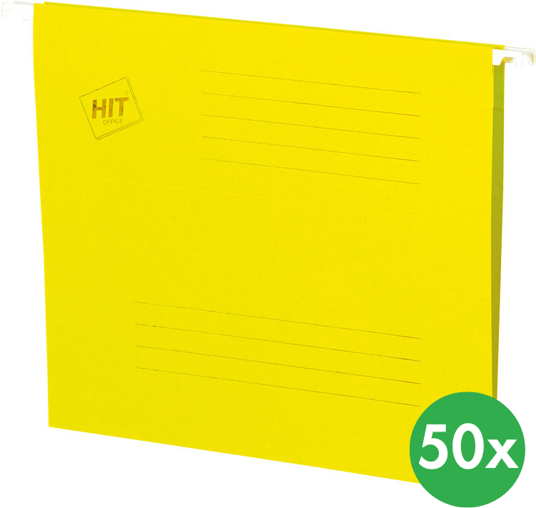 HIT Office Hängemappen A4, gelb 50 Stk.