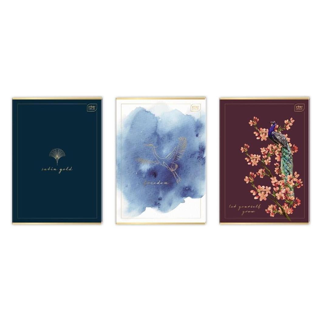 Interdruk Notizbuch A4/80K kariert M Metallic Satin Gold (5 Stück) (A4, Kariert) (48985886)