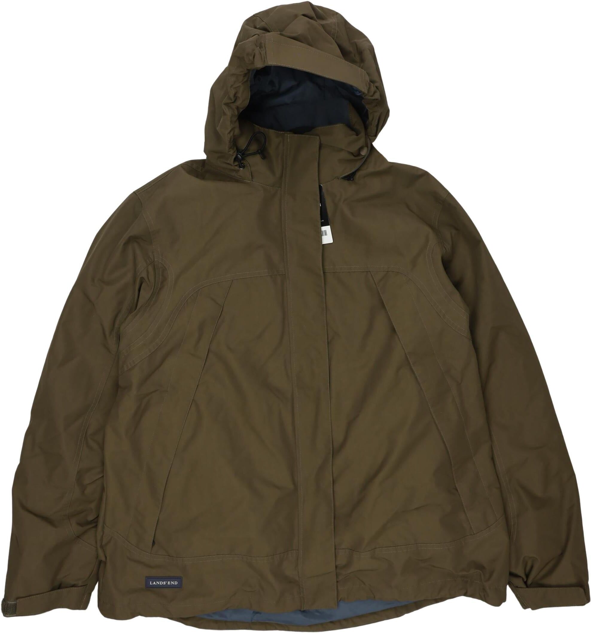 Lands End Jungen Jacke oder Mantel, Grün, Gr. L, Synthetik - Second Hand