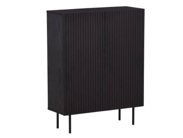 Livetastic Highboard, Schwarz, Metall, 80x103x30 cm, stehend, Wohnzimmer, Kommoden & Sideboards, Highboards