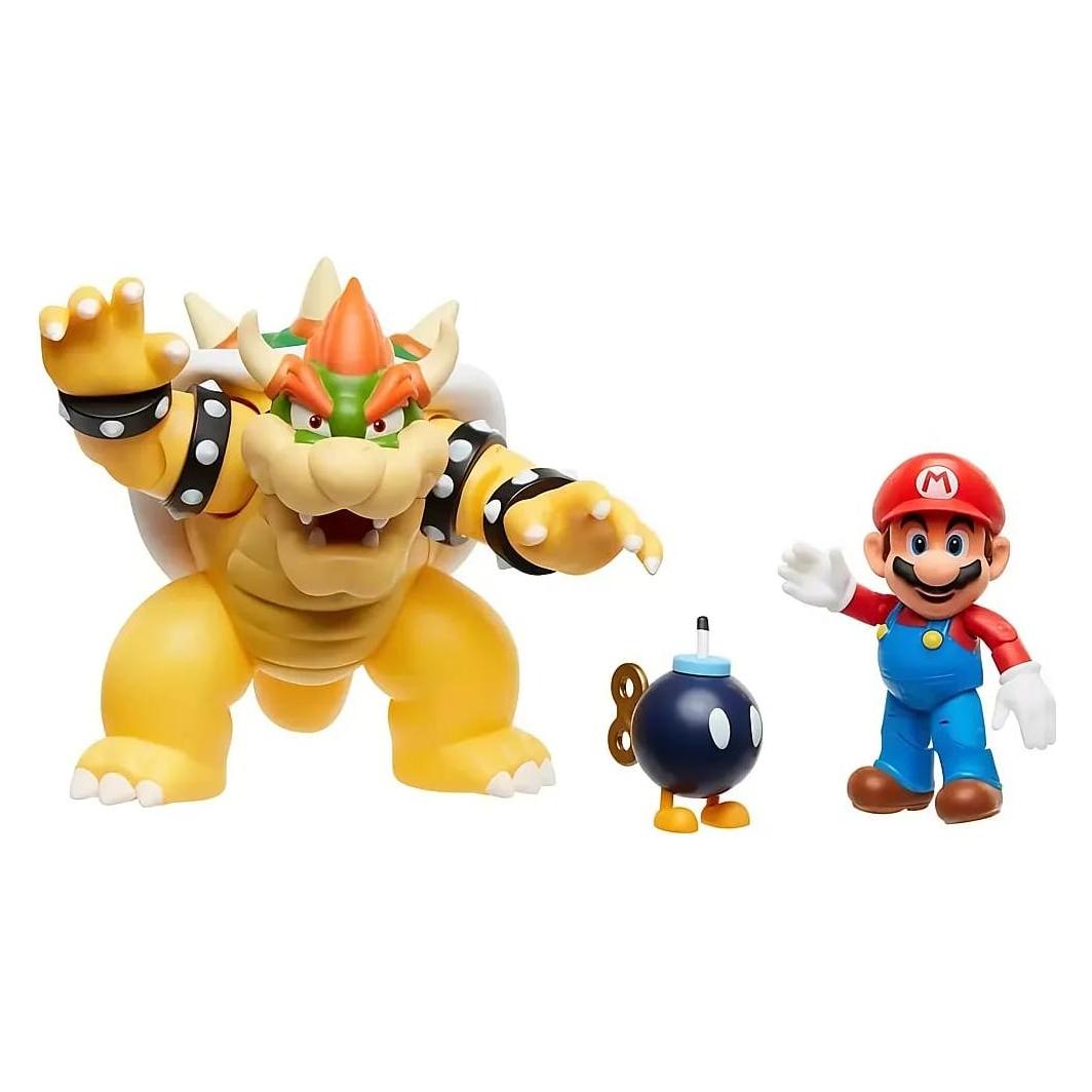 Jakks Pacific World of Nintendo: Mario vs. Bowser Lava Battle (64512-4L)