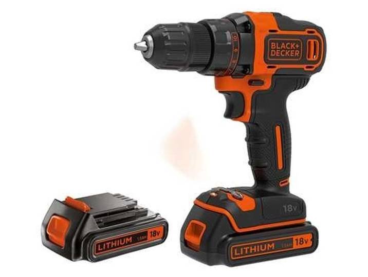 Black & Decker Akku-Bohrschrauber 18V 2x1\,5Ah\,2G\,Koffer