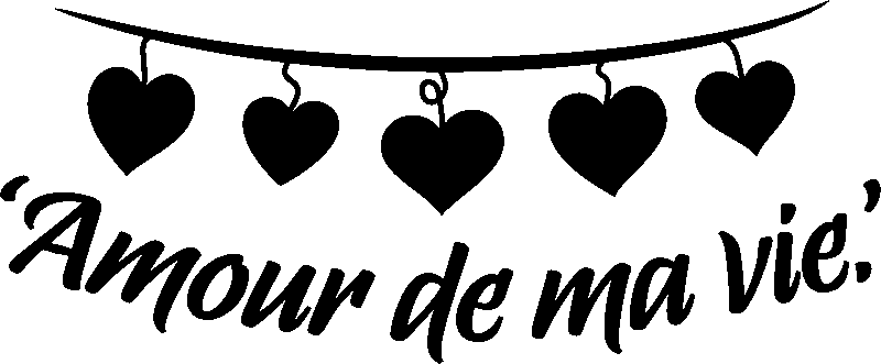 Ambiance-sticker Sticker citation amour de ma vie
