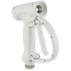 Wasserpistole 801.004.104 Edelstahl weiß mit Schnellkupplung Wassersparende Niederdruckpistole, sehr robust