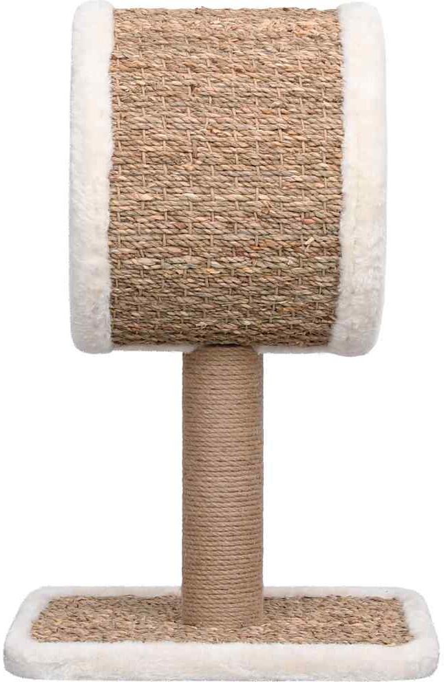 vidaXL Árbol para gatos túnel superior y juguete hierba marina 56 cm Beige