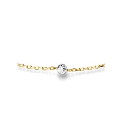 Kette ohne Anhänger ADELIA´S "Collier Halskette aus 333 Weißgold", silber, Halsketten, Herren, 45cm, Gold