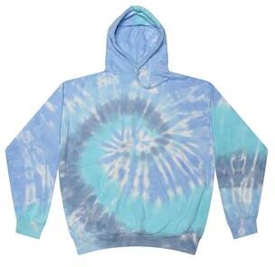 Tie-Dye CD877Y Youth Tie Dye Pullover Hoodie in Lagoon size L 14-16 8777Y, T8777Y