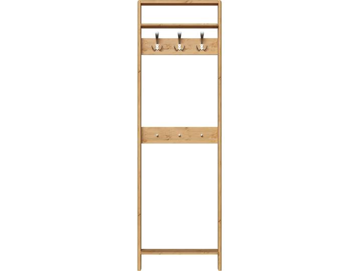 Garderobenpaneel GOODPRODUCT Luven , beige (natur), B:60cm H:192cm T:12cm, Massivholz, Garderobenpaneele, Garderobenpaneel, FSC zertifiziertes Massivholz