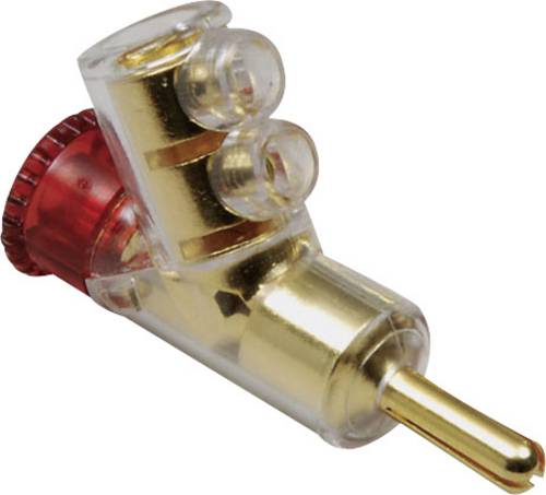 TRU Components Bananenstecker Stecker, gerade Stift-Ø: 4mm Rot 1St.