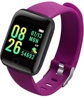 Uplifted Finds Smart Fitness Watch With Heart Rate Tracking Activity Monitoring And Message Alerts For Daily Wellness 116 Plus Purple