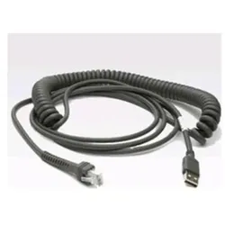 KABEL - GESCHIRMTES USB: POWER PLUS-STECKER 7 FUSS. (2.8M) GERADE 12V, Barcode Scanner Zubehör