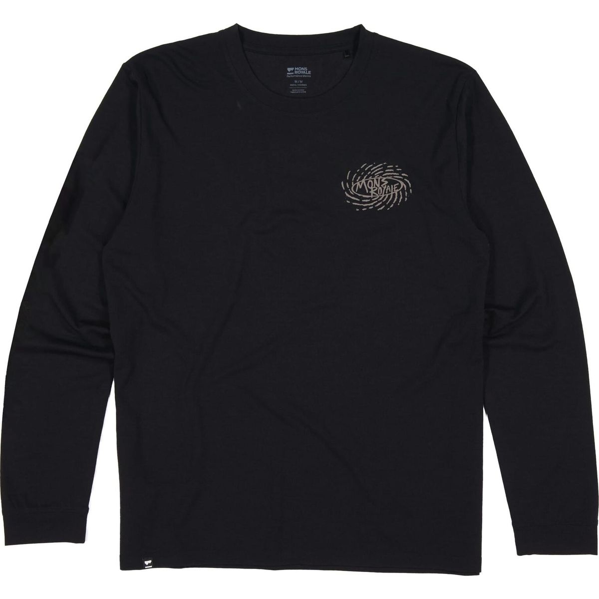 Mons Royale Mens Icon Merino Long Sleeve black (1) M 100875-1356-001-M