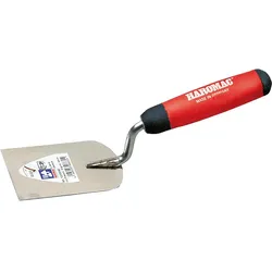 Stukkateurspachtel HAROMAC 80mm rostfrei, 2K-Ergo rotschwarz