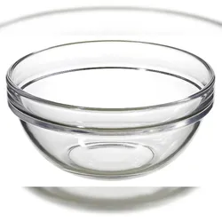 METRO PROFESSIONAL Glasschüssel, Ø 14 cm, 0.625 L, rund, stapelbar, transparent, 6 Stück