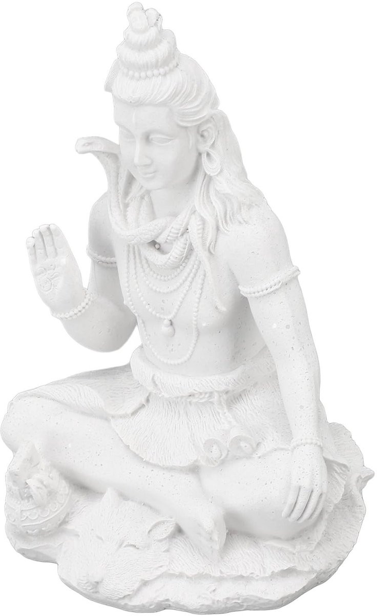 Solidchoice Hars Shiva Beeldje Spirituele Hindoeïstische Sculptuur voor op tafel