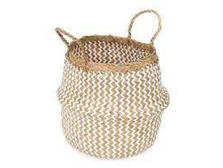 Compactor - Panier Belly Blanc Et Naturel M Pliable