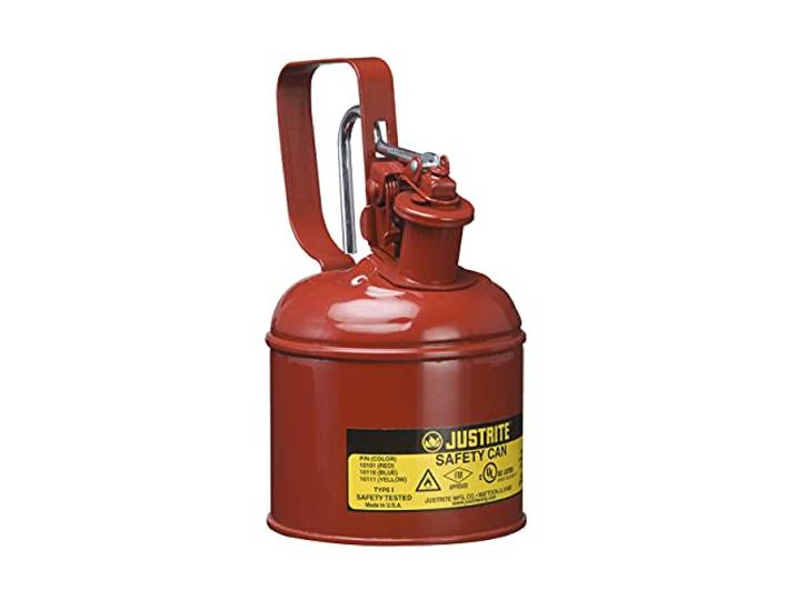 Type I Stalen Veiligheidscontainer met Handgreep, 1 L, Rood