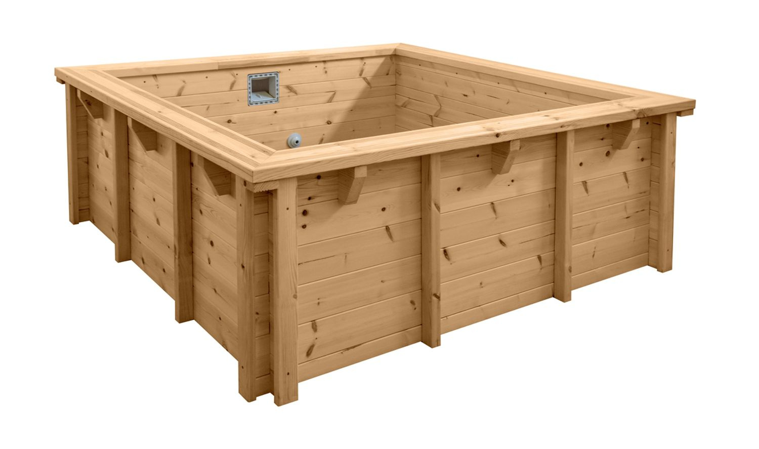 XXXINTERHIVA Holzpool ''Java'', Komplettset Ø 5,30 m x 1,36 m 16915078