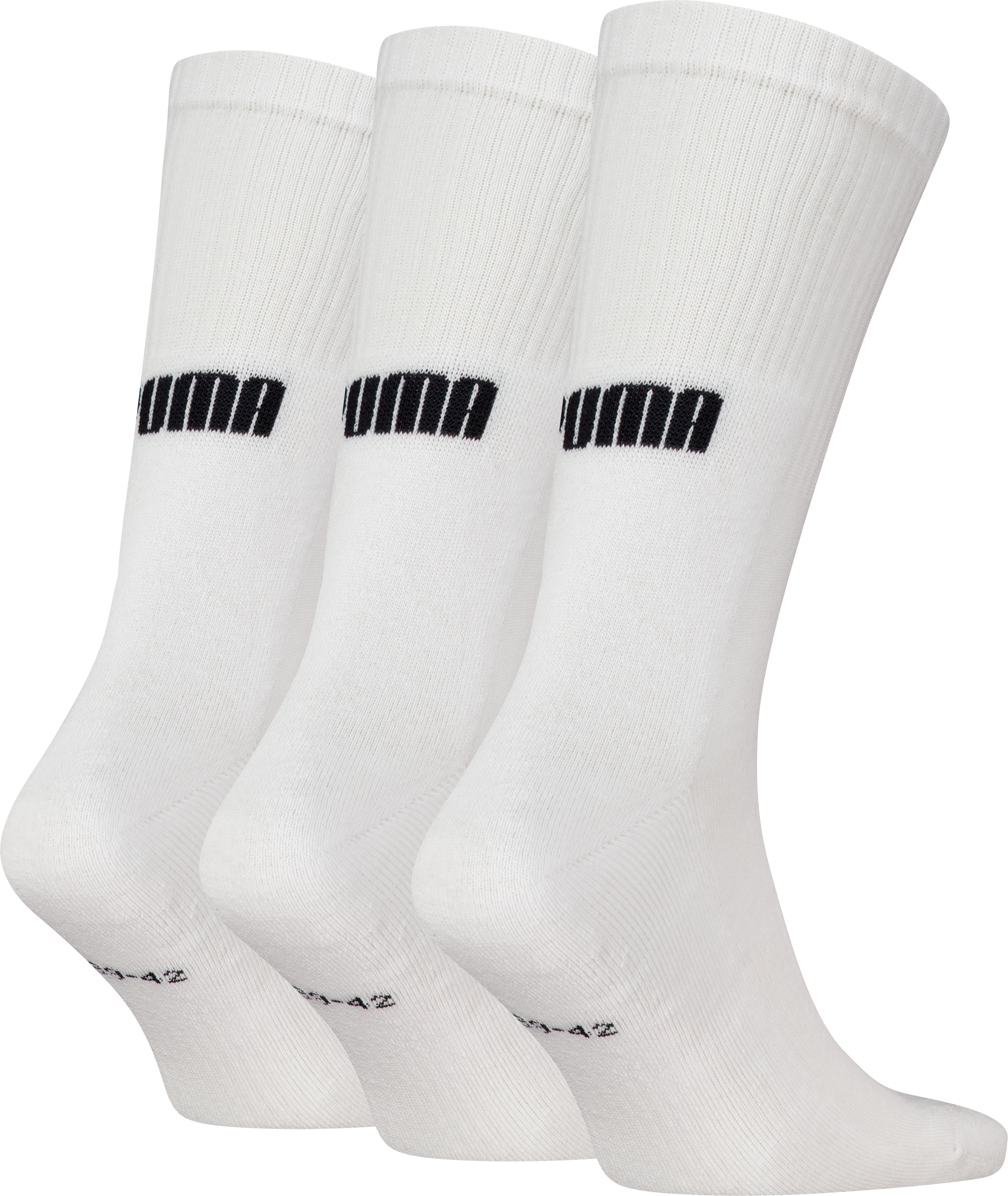 Socken PUMA "PUMA UNISEX CUSHIONED NEXT CREW 3P", Jungen, Gr. 43-46, Sockengrösse, weiss (weiß), Baumwollmischung, normal, Socken Socken, mit Zonenpolsterung für zusätzlichen Komfort weiß 43-46, Sockengrösse