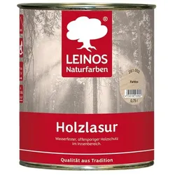 Leinos Holzlasur für innen 261 Nordisch Rot - 0,75 l Dose