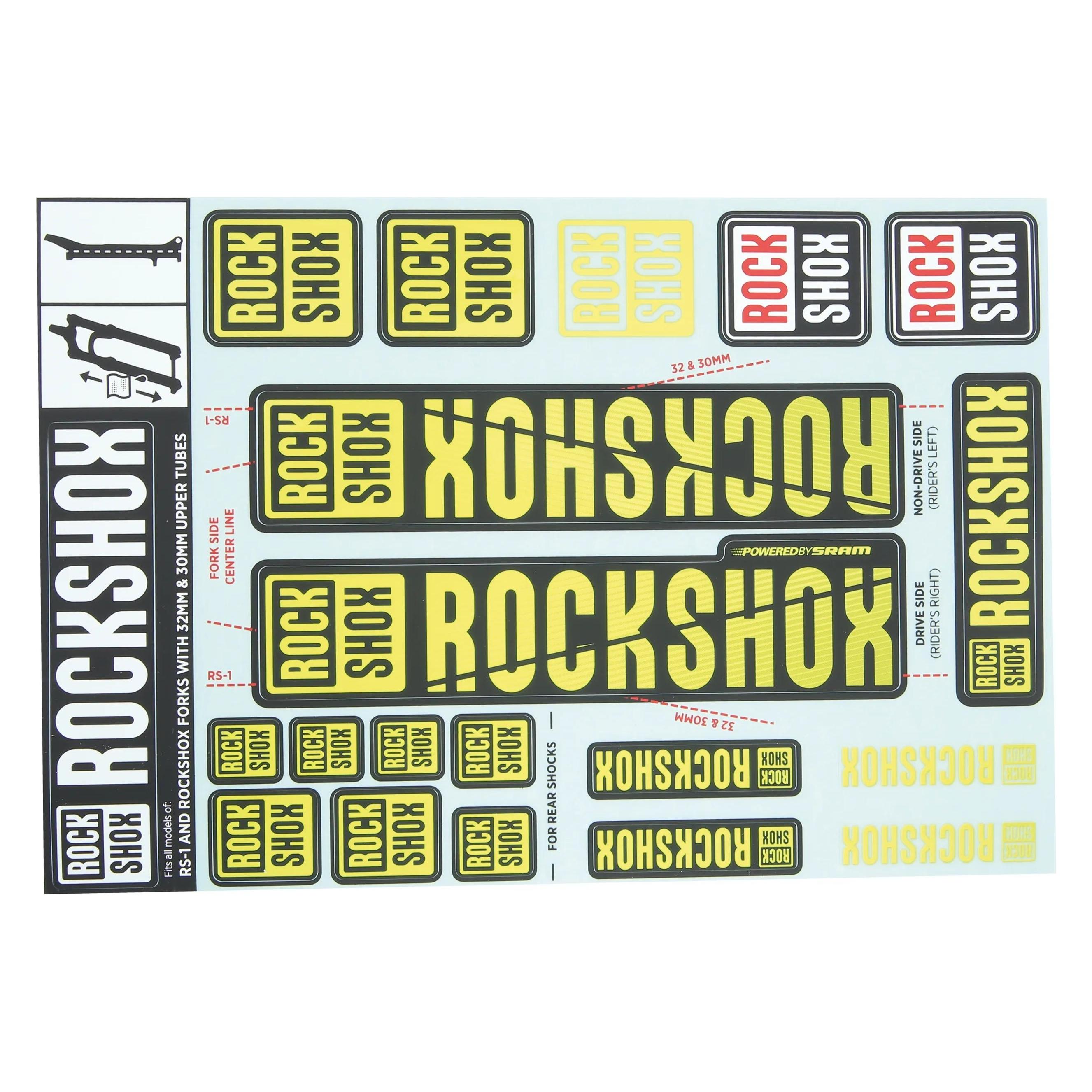 RockShox Aufkleberset für Gabel bis 2018 (104412)