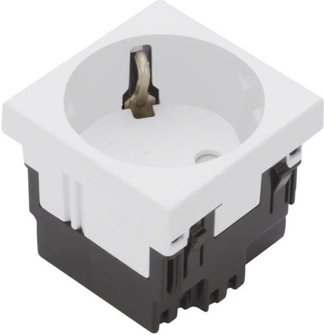 Tehalit Prise Schuko Mosaik 1 poste 45x45 ESR133 blanc (ESR1339010)