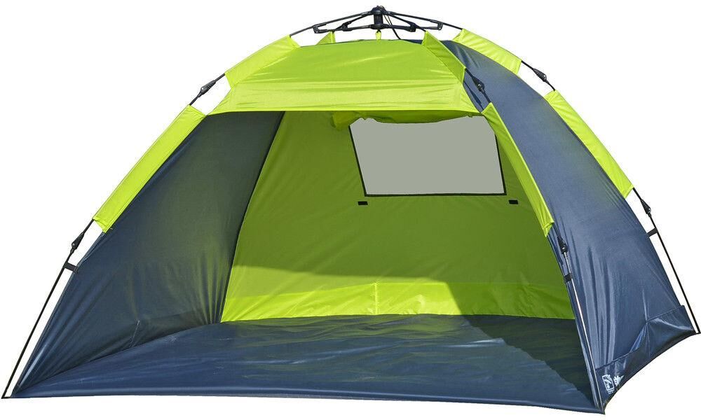 Strandmuschel EXPLORER "Automatik Strandmuschel XL", grün (grün, grau), Zelte, B/H/L: 150cm x 130cm x 220cm, Strandmuschel, B:150cm H:130cm L:220cm
