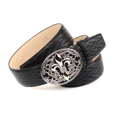 Ledergürtel ANTHONI CROWN, Damen, Gr. 100, schwarz, Rindsleder, Gürtel Ledergürtel