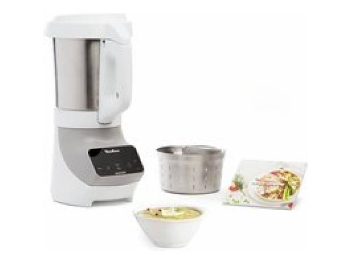 Moulinex Blender avec panier vapeur Soup et Plus 1100 W Gris - 3045380016033