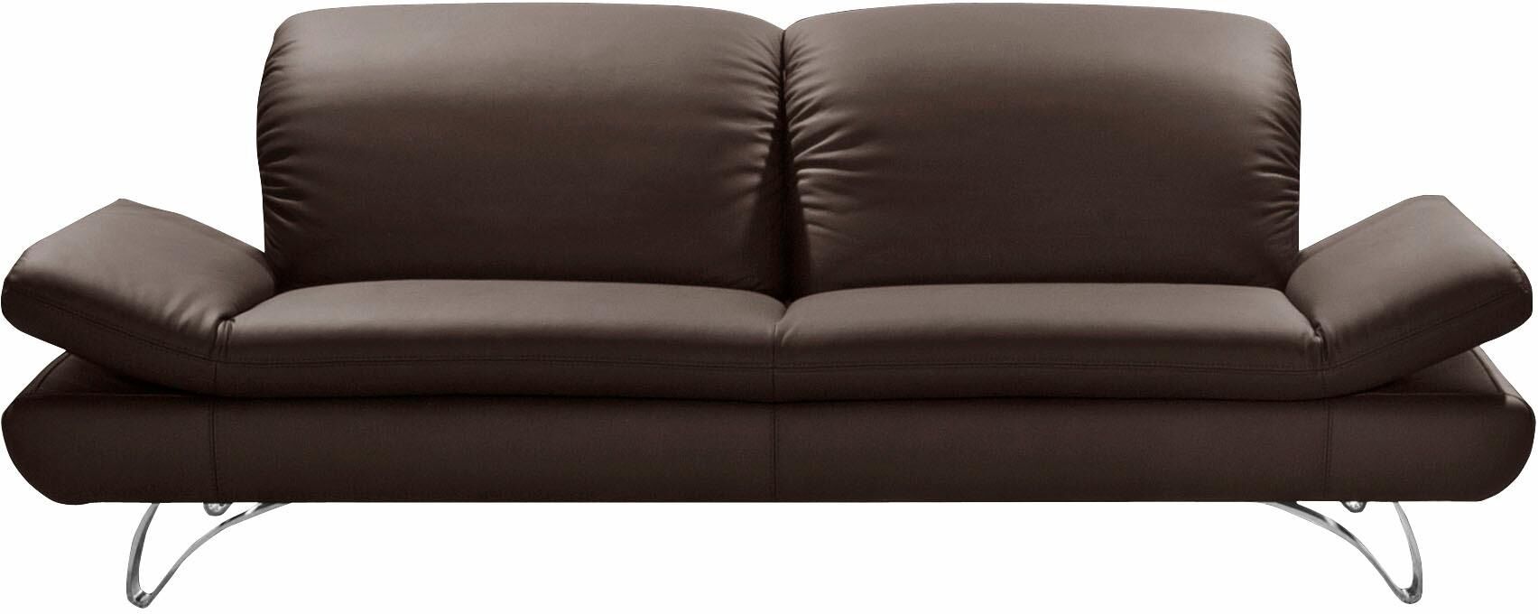 3-Sitzer PLACES OF STYLE "San Angelo", braun, B:232cm H:96cm T:95cm, NaturLEDER- »Frederica« (echtes Rindsleder);Luxus-Microfaser (100% Polyester);NaturLEDER-«Uruguay« (echtes Rindsleder), Sofas, 3-Sitzer