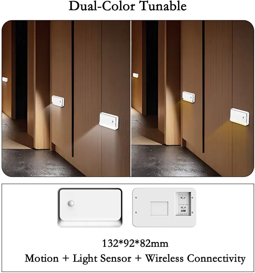 INF Magnetisches LED-Nachtlicht mit Bewegungssensor für Flur, Korridor und mehr