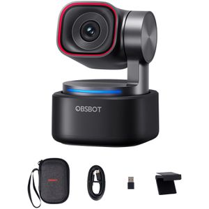 Obsbot Webcam Tiny 3, schwarz, schwenkbar & neigbar, USB-C, mit Stereo-Mikrofon und KI-Tracking , 4K UHD (2160p)