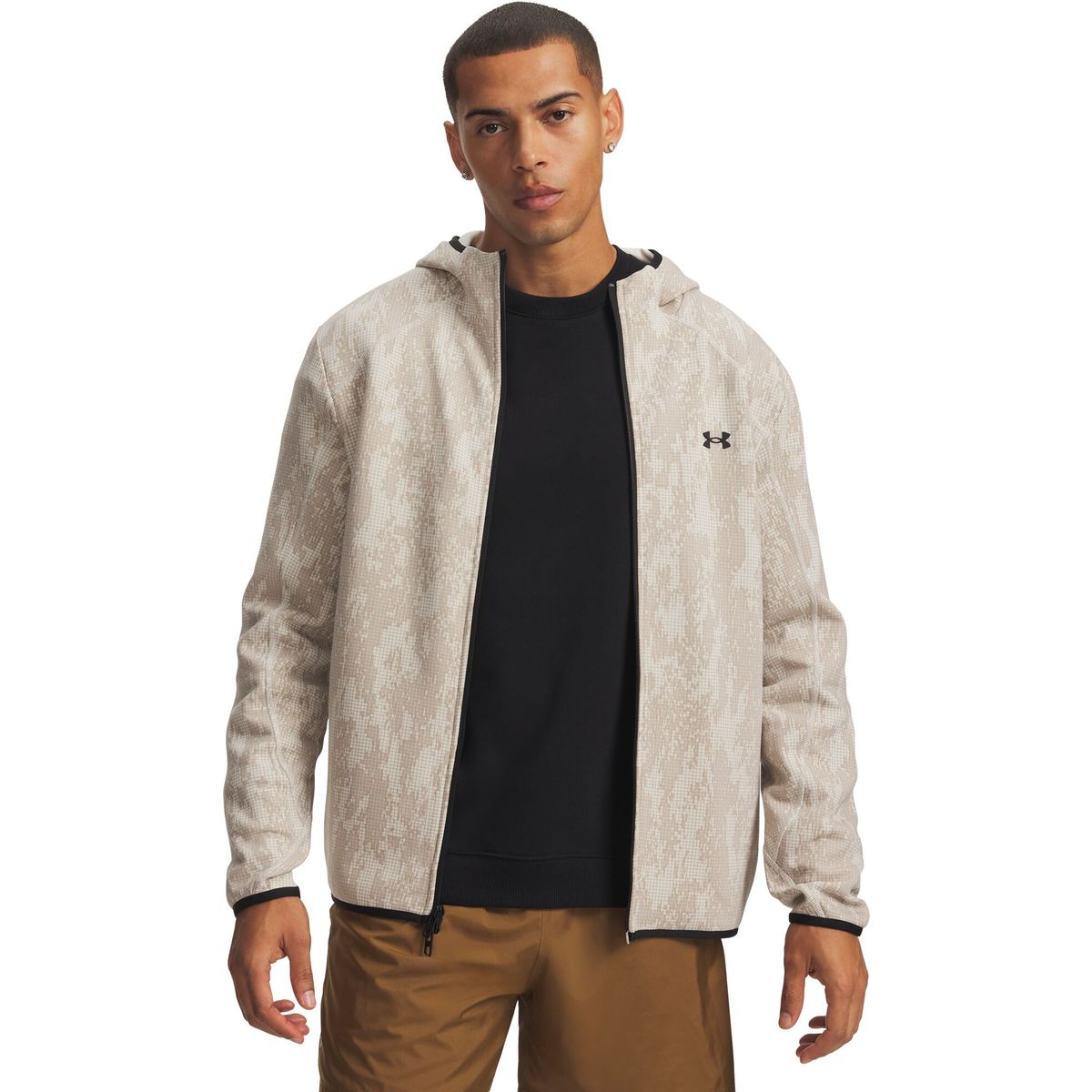 Under Armour Unstoppable Fleece Full Zip white black (111) M 6013431-111-MD
